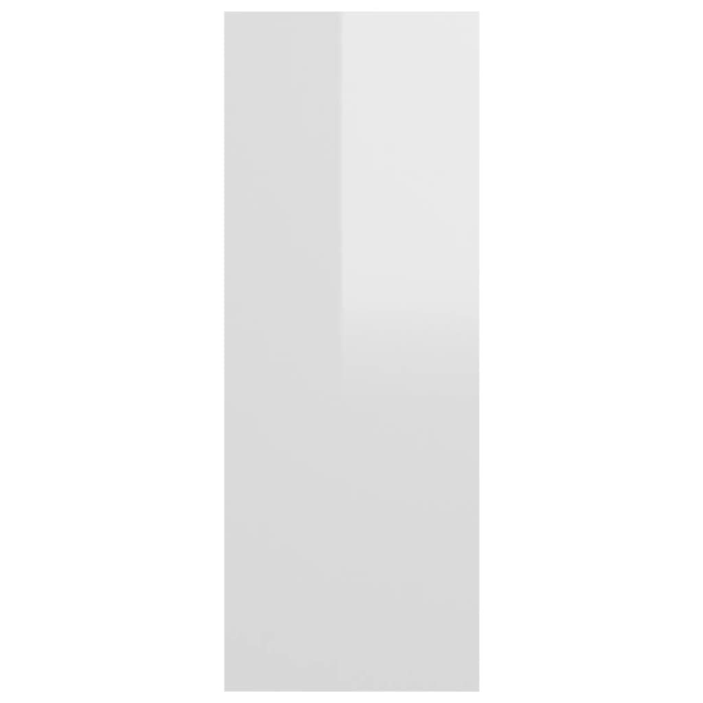 Tavolo Consolle Bianco Lucido 105x30x80 cm in Truciolato - homemem39