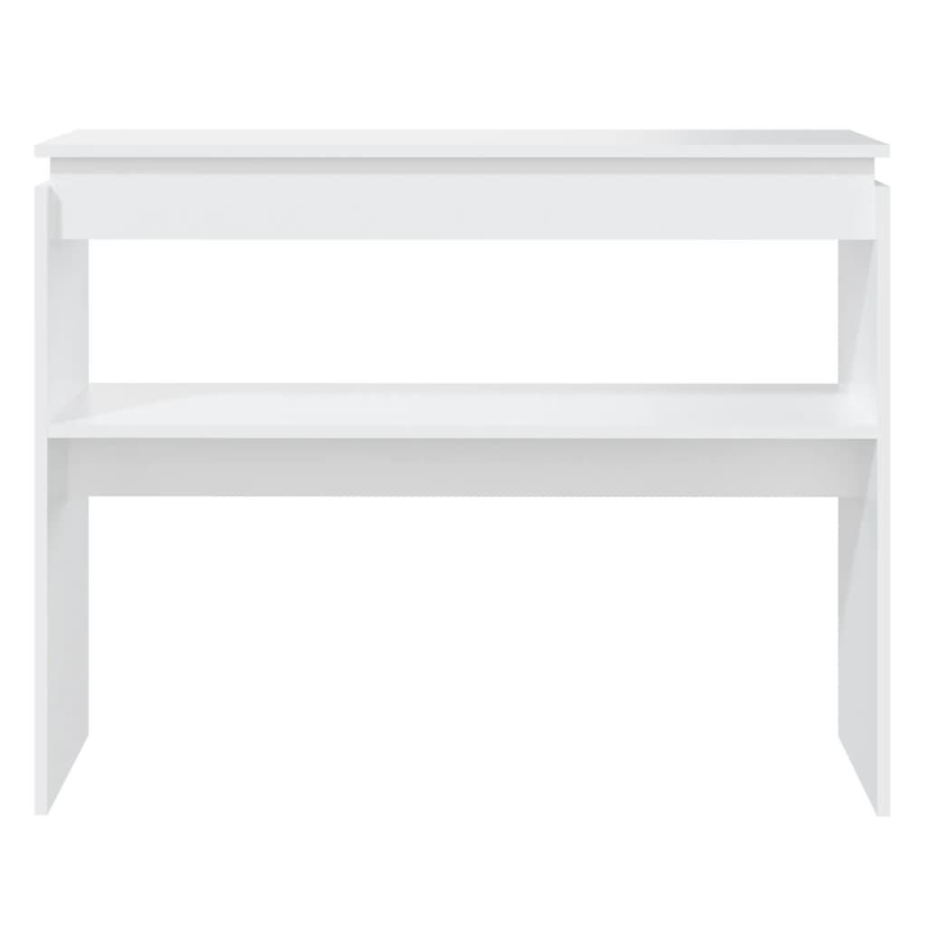 Tavolo Consolle Bianco 102x30x80 cm in Truciolato - homemem39