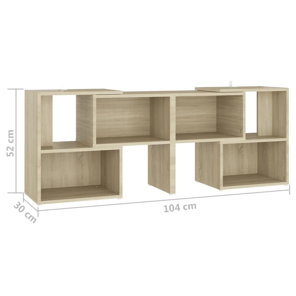 Mobile Porta TV Rovere Sonoma 104x30x52 cm in Truciolato - homemem39