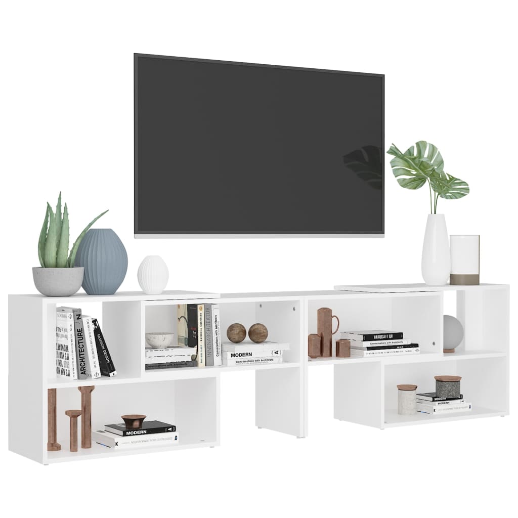 Mobile TV Bianco 149x30x52 cm in Truciolato - homemem39