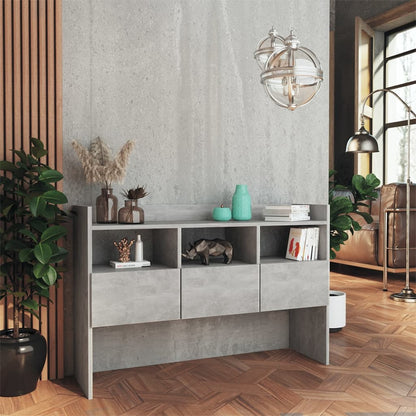 Credenza Grigio Cemento 105x30x70 cm in Truciolato - homemem39