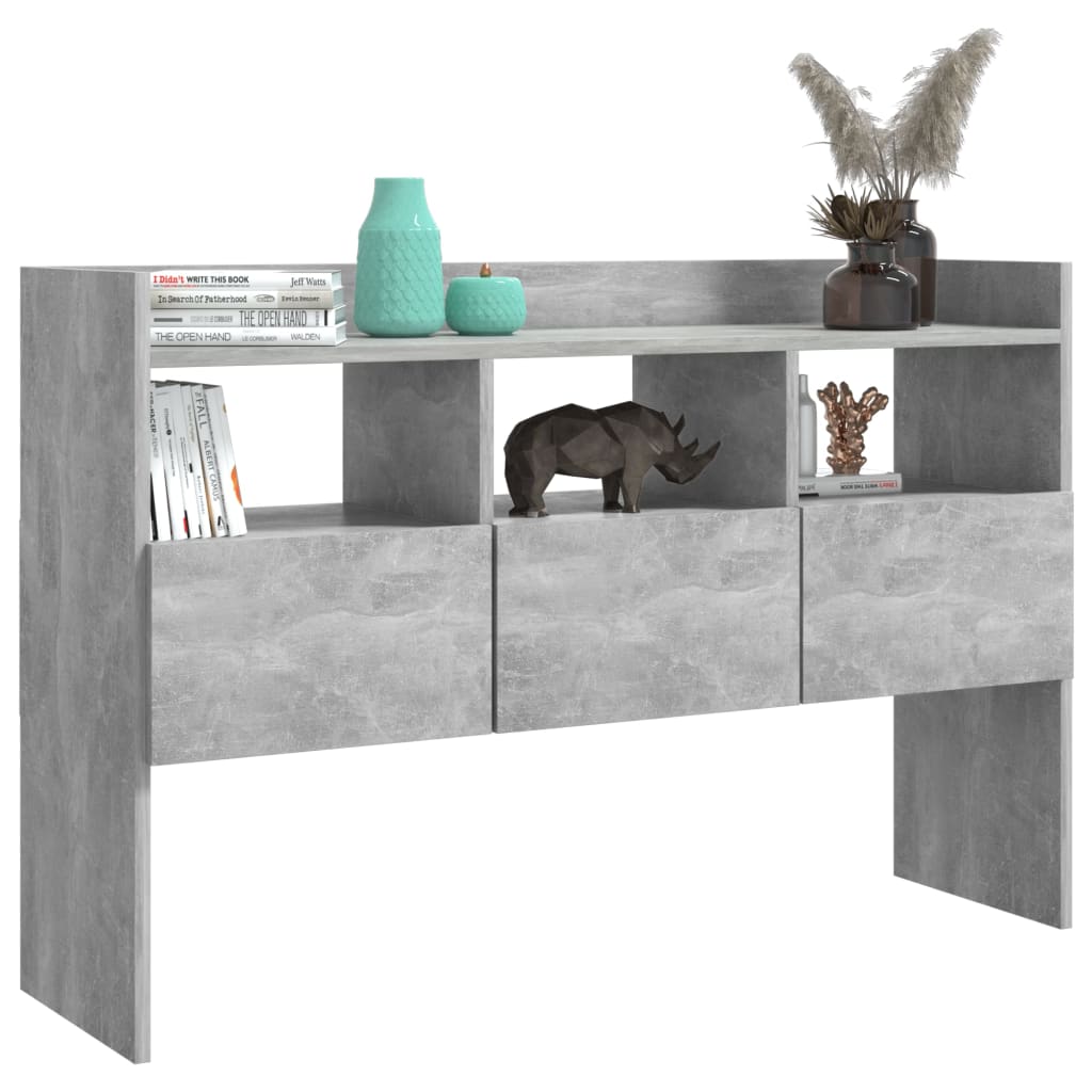 Credenza Grigio Cemento 105x30x70 cm in Truciolato - homemem39