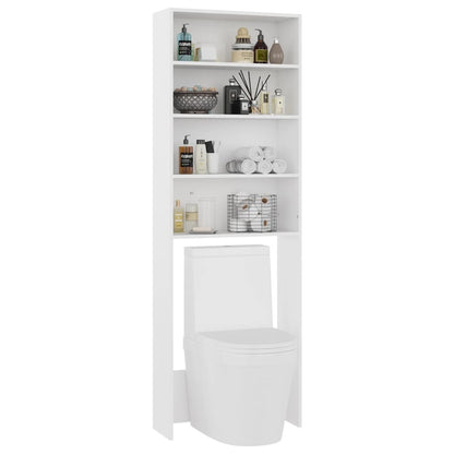 Mobile per Lavatrice Bianco 64x24x190 cm - homemem39