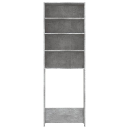 Mobile per Lavatrice Grigio Cemento 64x24x190 cm - homemem39