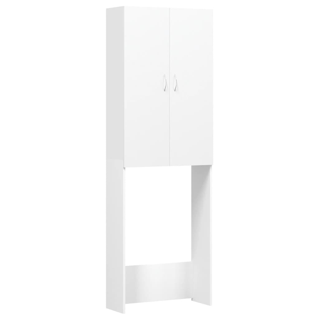 Mobile per Lavatrice Bianco 64x25,5x190 cm - homemem39