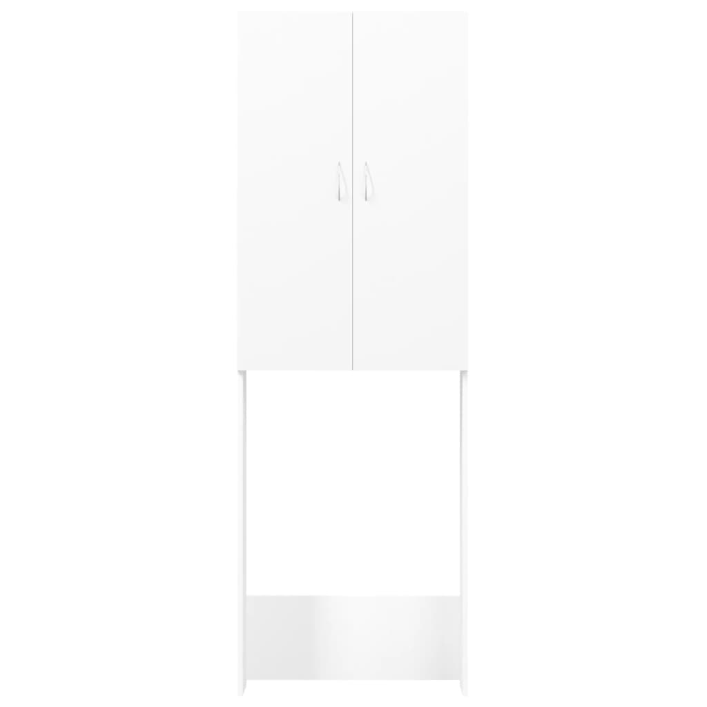 Mobile per Lavatrice Bianco 64x25,5x190 cm - homemem39