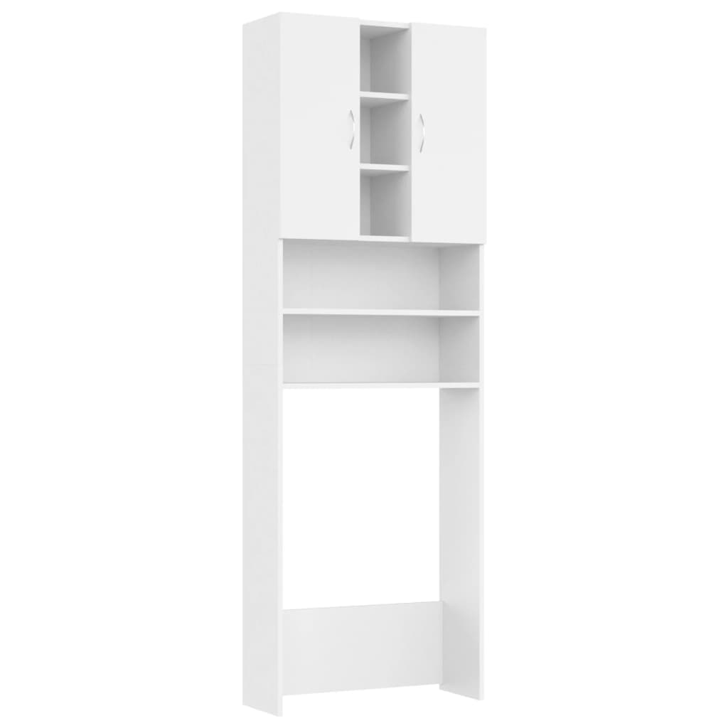 Mobile per Lavatrice Bianco 64x25,5x190 cm - homemem39