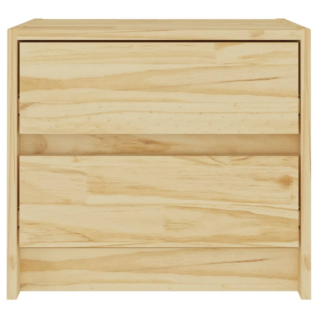 Comodini 2 pz 40x30,5x35,5 cm in Legno Massello di Pino - homemem39