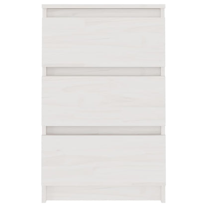 Comodini 2 pz Bianchi 40x29,5x64 cm in Legno Massello di Pino - homemem39