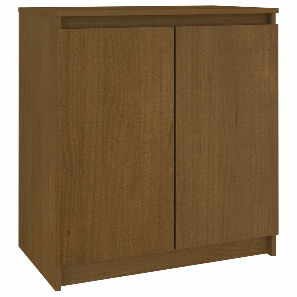 Credenza Marrone Miele 60x36x65 cm in Legno Massello di Pino - homemem39