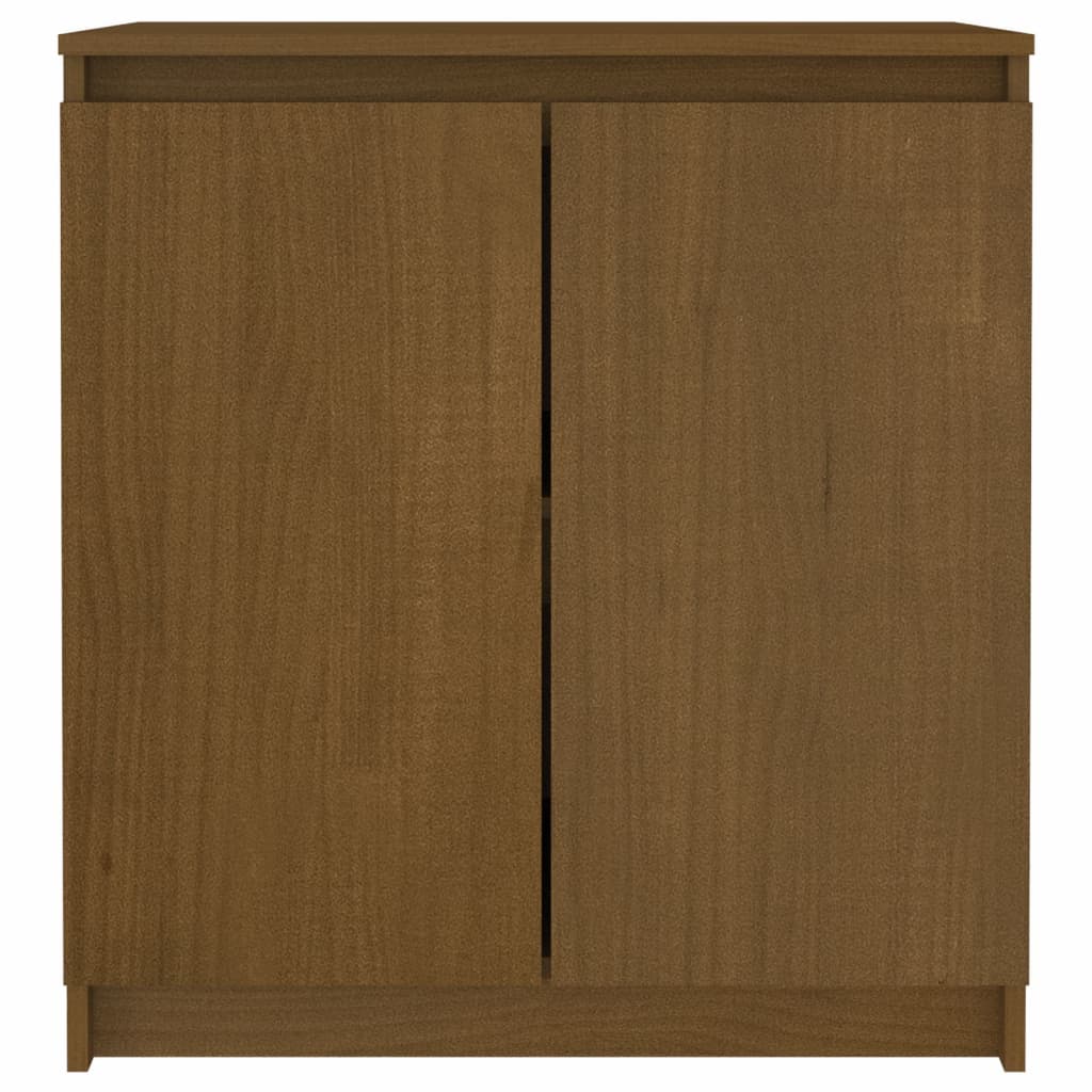 Credenza Marrone Miele 60x36x65 cm in Legno Massello di Pino - homemem39