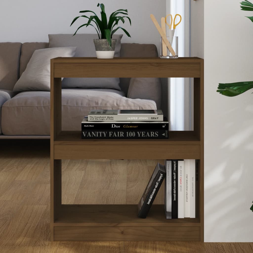 Libreria/Divisorio Miele 60x30x71,5 cm Legno Massello di Pino - homemem39