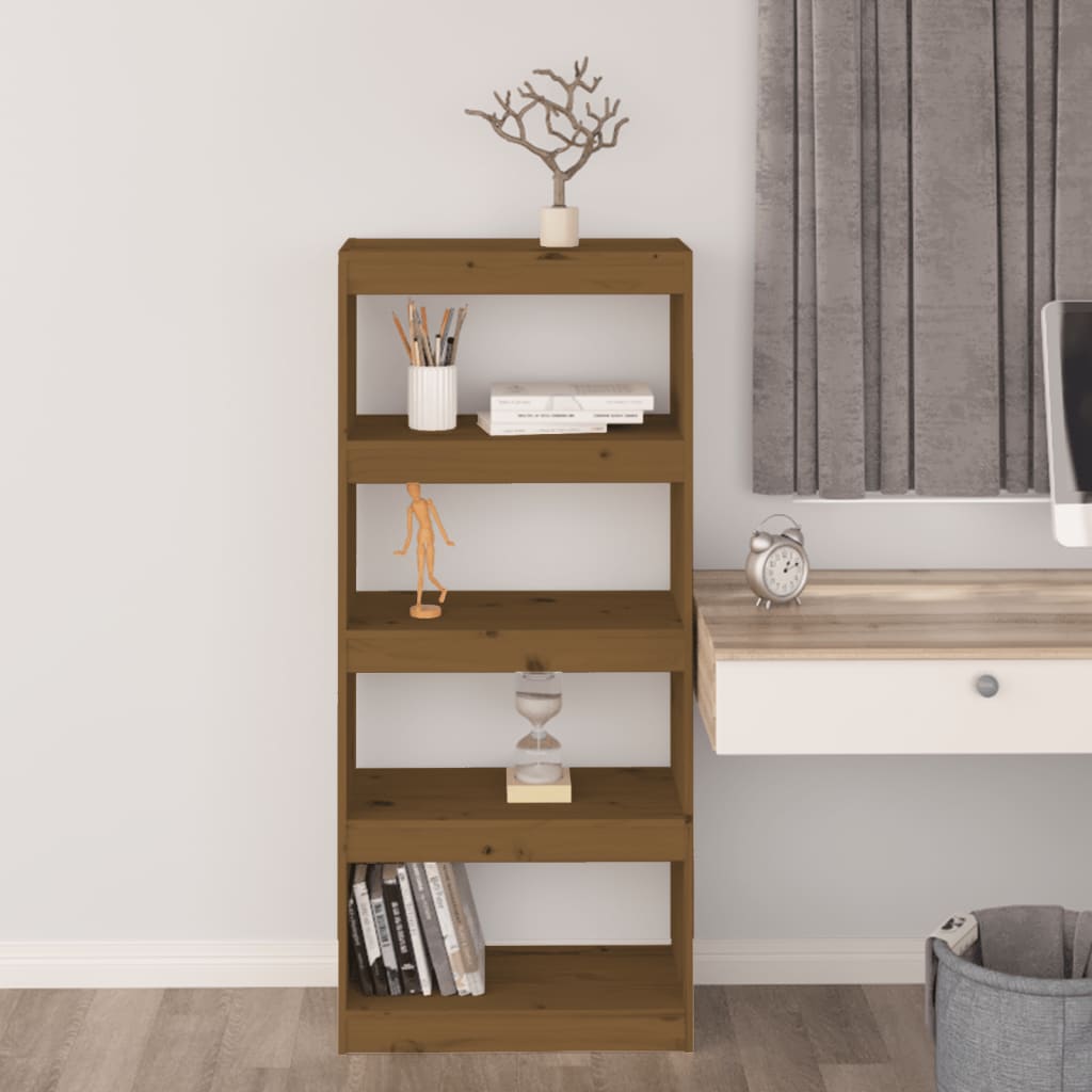 Libreria/Divisorio Miele 60x30x135,5 cm Legno Massello di Pino - homemem39