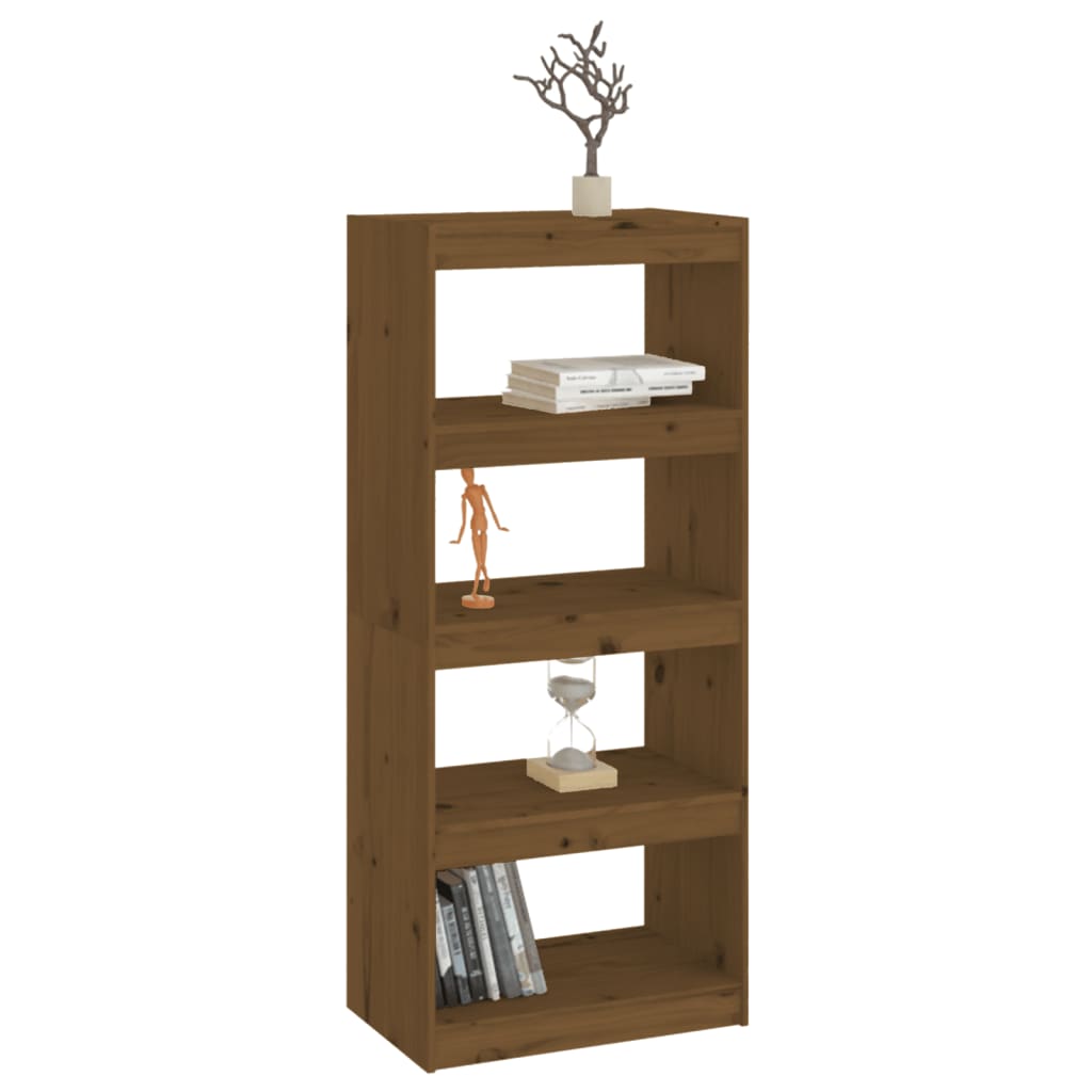 Libreria/Divisorio Miele 60x30x135,5 cm Legno Massello di Pino - homemem39