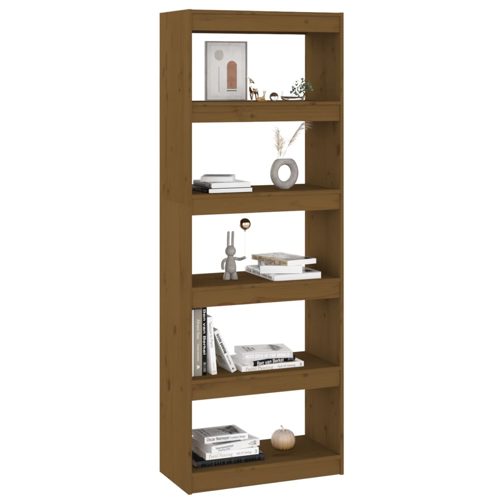 Libreria/Divisorio Miele 60x30x167,5 cm Legno Massello di Pino - homemem39