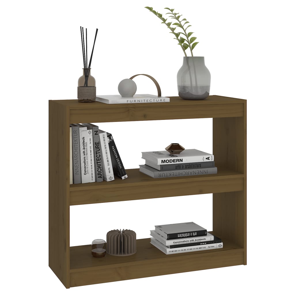 Libreria/Divisorio Miele 80x30x71,5 cm Legno Massello di Pino - homemem39