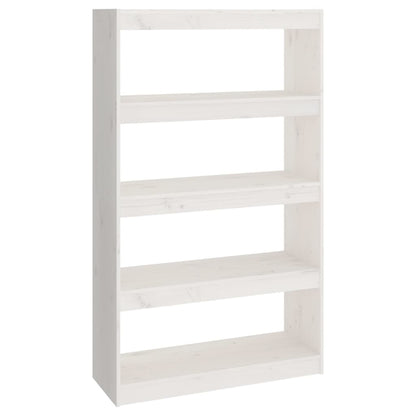 Libreria/Divisorio Bianco 80x30x135,5 cm in Massello di Pino - homemem39