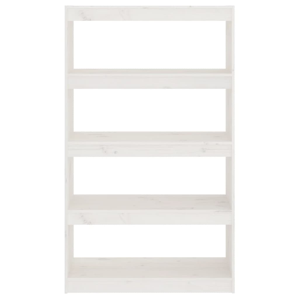 Libreria/Divisorio Bianco 80x30x135,5 cm in Massello di Pino - homemem39