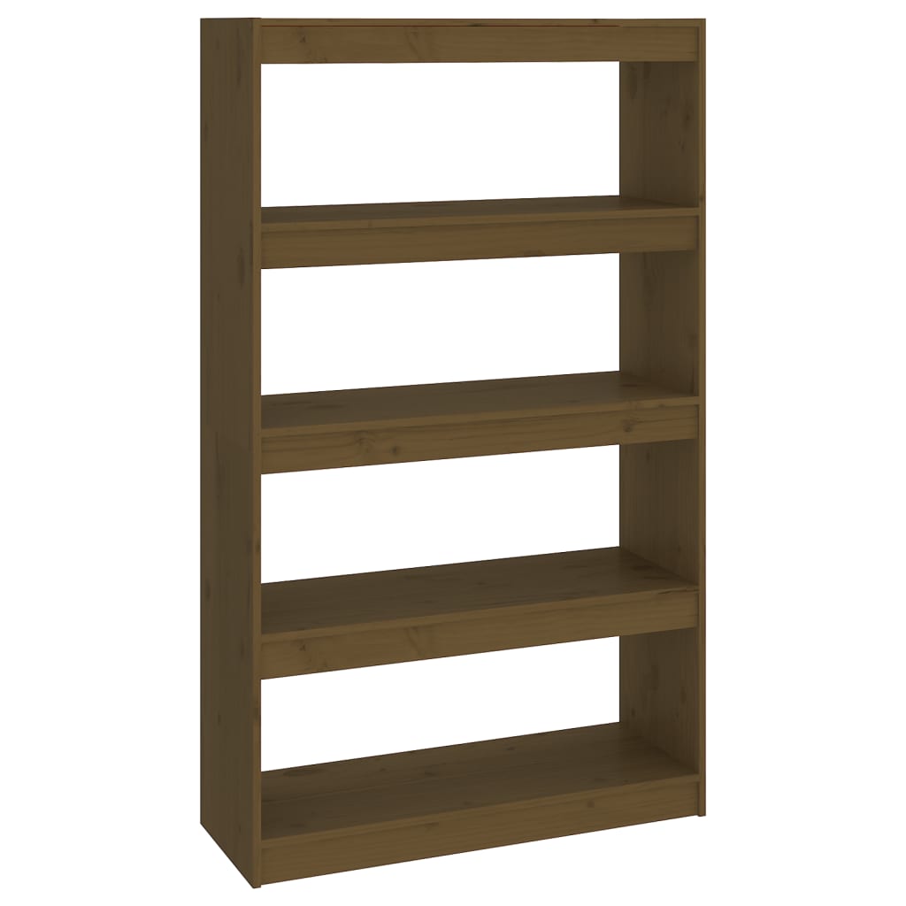 Libreria/Divisorio Miele 80x30x135,5 cm Legno Massello di Pino - homemem39