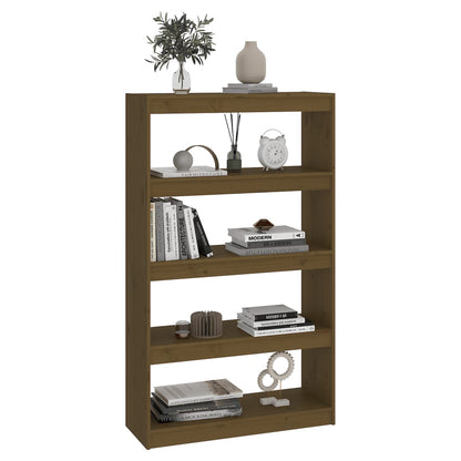 Libreria/Divisorio Miele 80x30x135,5 cm Legno Massello di Pino - homemem39