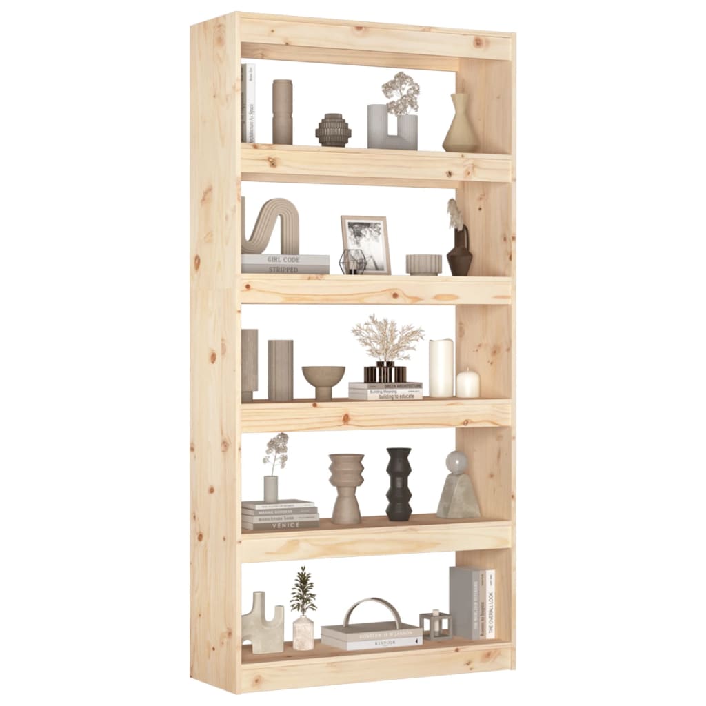 Libreria/Divisorio 80x30x167,4 cm Legno Massello di Pino - homemem39