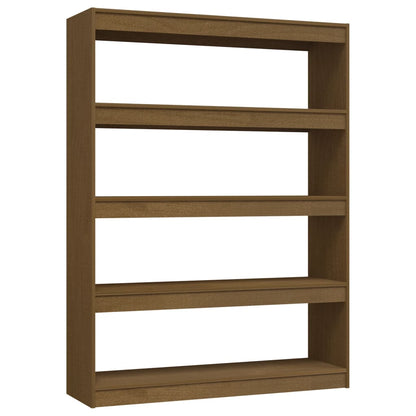 Libreria/Divisorio Marrone Miele 100x30x135,5 cm Legno di Pino - homemem39