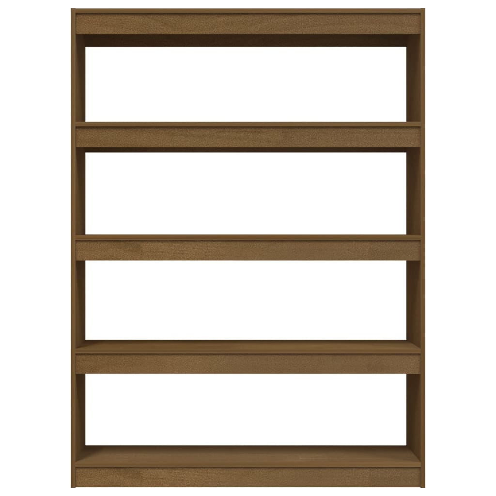 Libreria/Divisorio Marrone Miele 100x30x135,5 cm Legno di Pino - homemem39