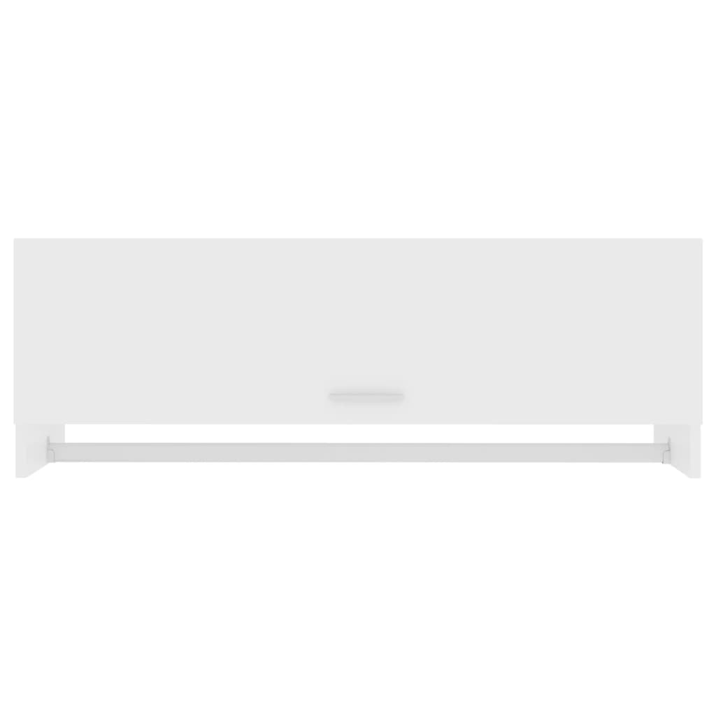 Armadio Bianco 100x32,5x35 cm in Legno Multistrato - homemem39