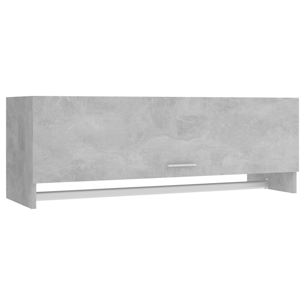 Armadio Grigio Cemento 100x32,5x35 cm in Truciolato - homemem39