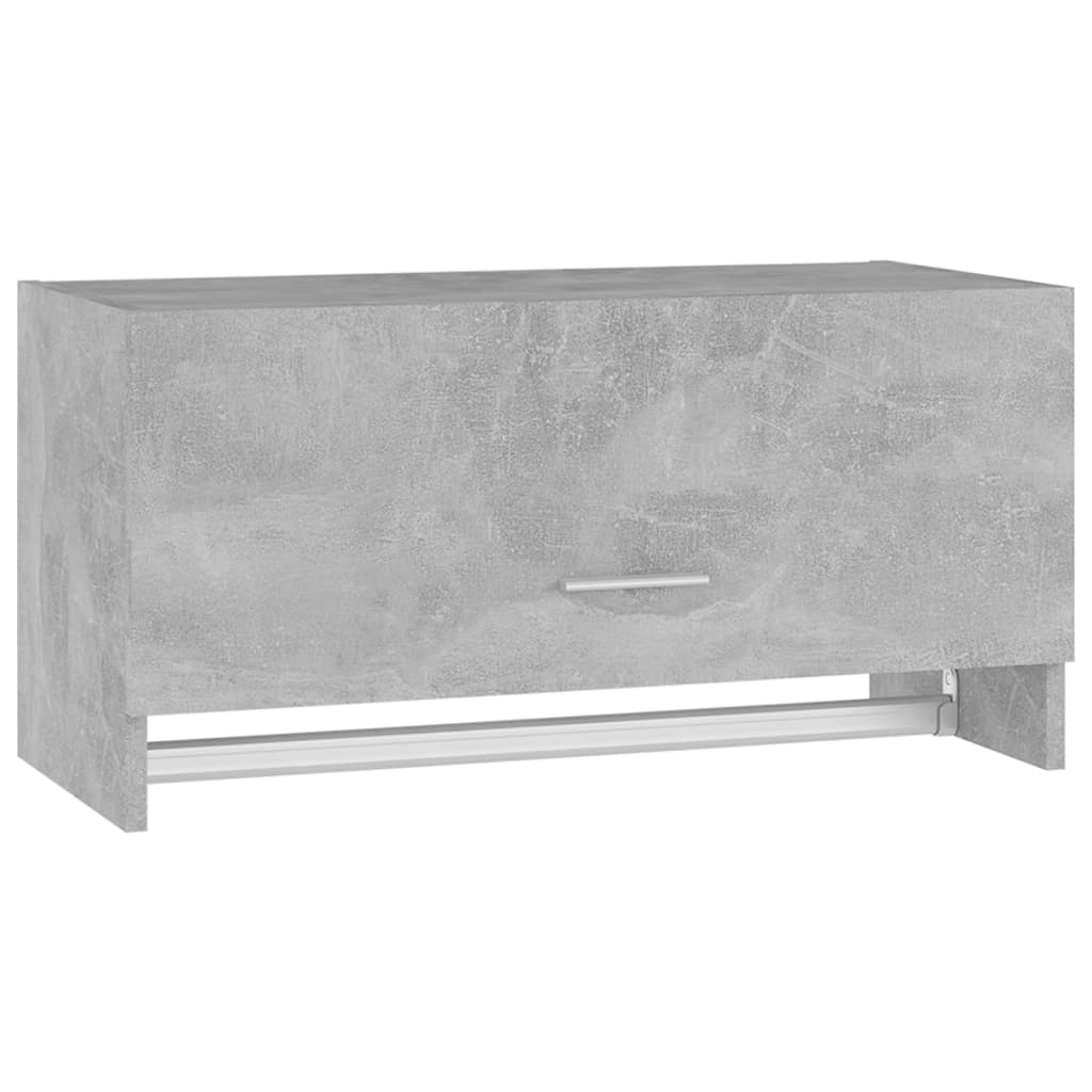 Armadio Grigio Cemento 70x32,5x35 cm in Truciolato - homemem39