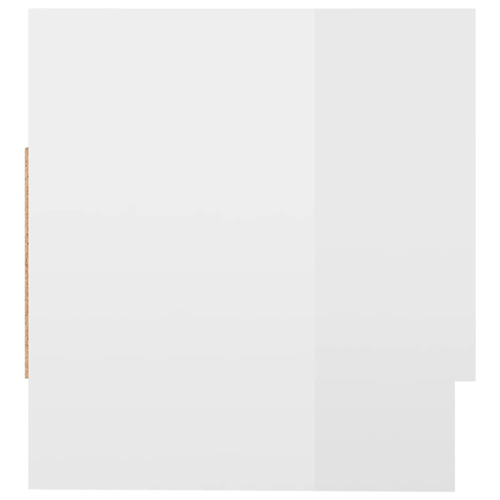 Armadio Bianco Lucido 70x32,5x35 cm in Truciolato - homemem39