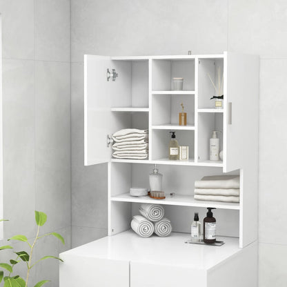 Mobile per Lavatrice Bianco 70,5x25,5x90 cm - homemem39