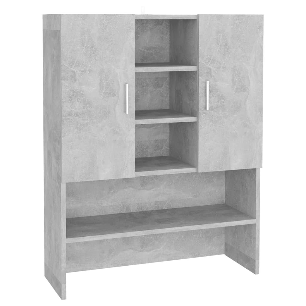 Mobile per Lavatrice Grigio Cemento 70,5x25,5x90 cm - homemem39