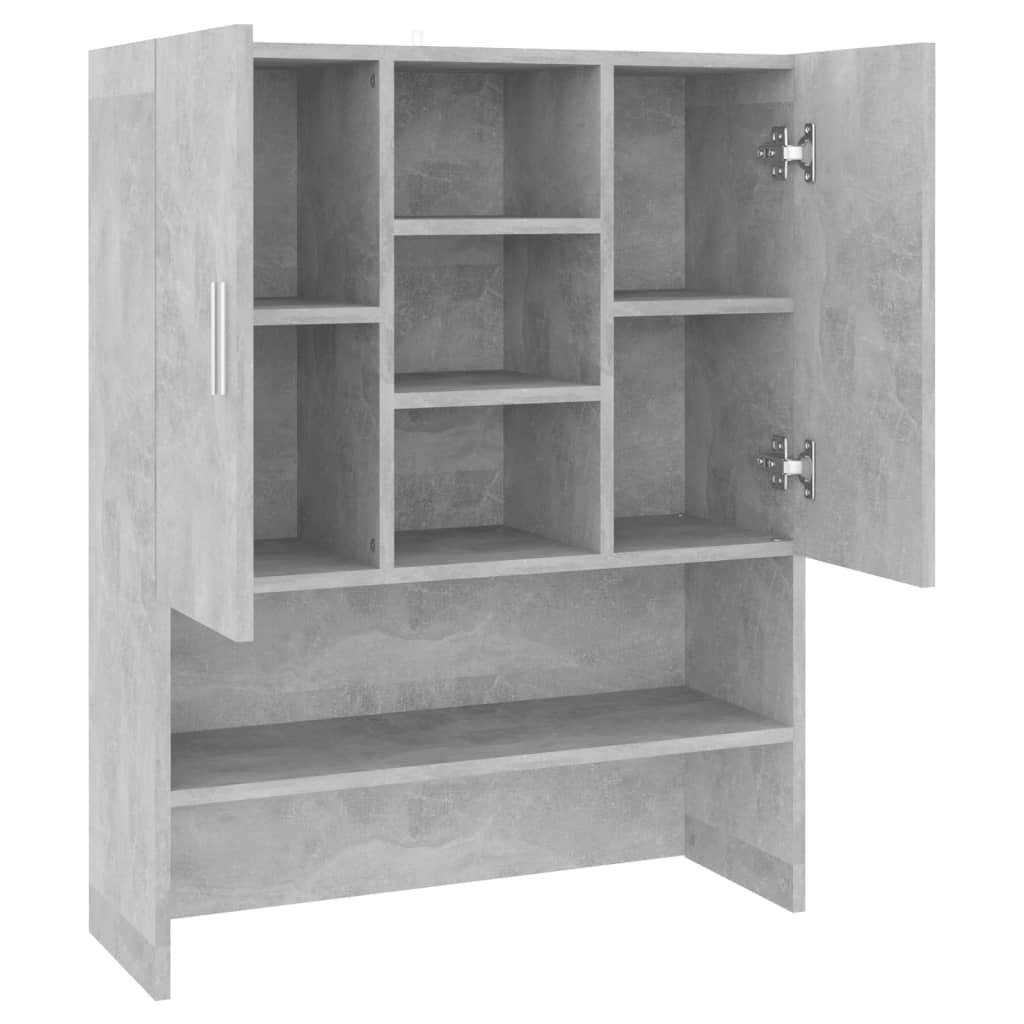 Mobile per Lavatrice Grigio Cemento 70,5x25,5x90 cm - homemem39