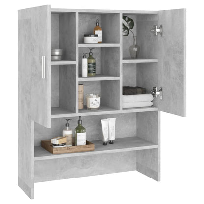 Mobile per Lavatrice Grigio Cemento 70,5x25,5x90 cm - homemem39