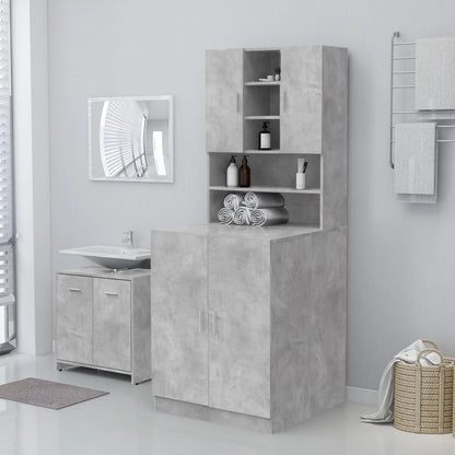 Mobile per Lavatrice Grigio Cemento 71x71,5x91,5 cm - homemem39