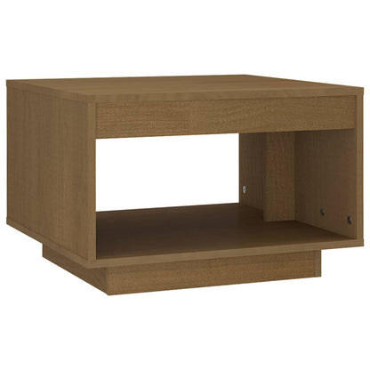 Tavolino da Salotto Miele 50x50x33,5 cm Legno Massello di Pino - homemem39