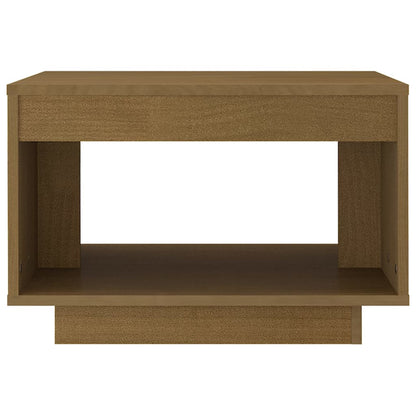 Tavolino da Salotto Miele 50x50x33,5 cm Legno Massello di Pino - homemem39