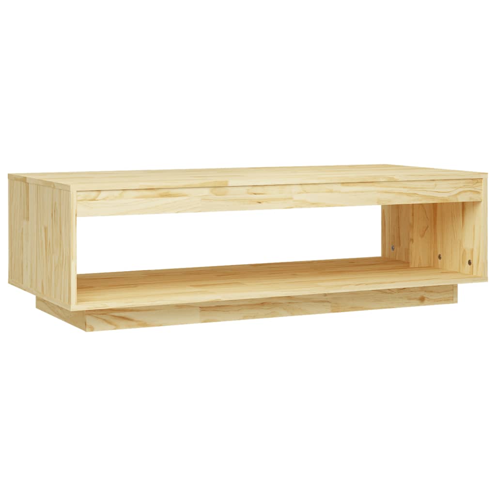 Tavolino da Salotto 110x50x33,5 cm in Legno Massello di Pino - homemem39