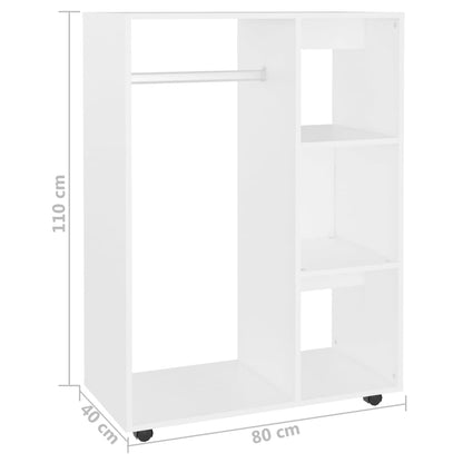 Armadio Bianco 80x40x110 cm in Truciolato - homemem39