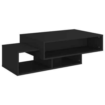 Tavolino da Salotto Nero 105x55x32 cm in Truciolato - homemem39