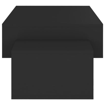 Tavolino da Salotto Nero 105x55x32 cm in Truciolato - homemem39