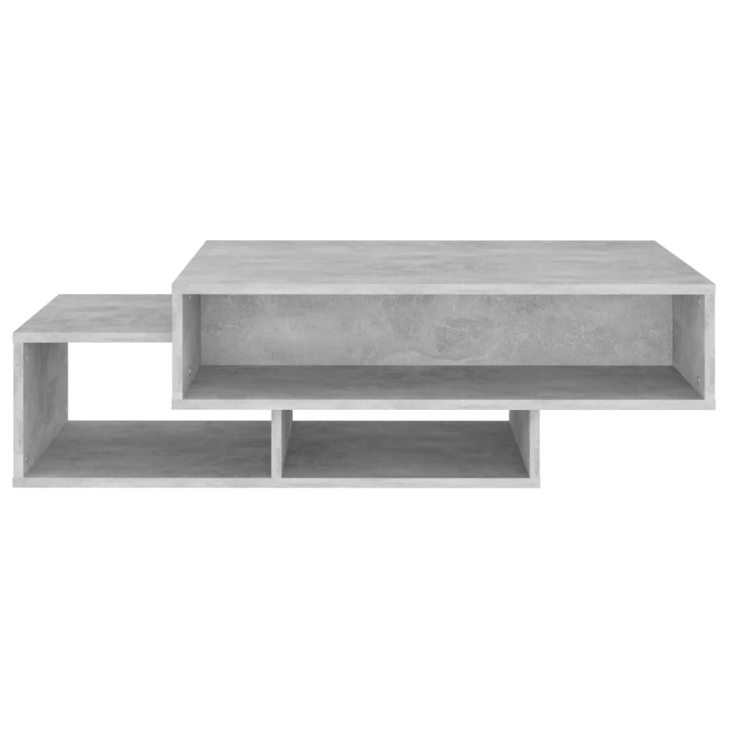 Tavolino da Salotto Grigio Cemento 105x55x32 cm in Truciolato - homemem39