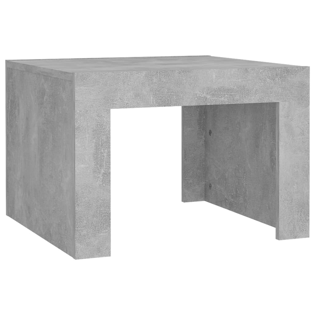 Tavolino da Salotto Grigio Cemento 50x50x35 cm in Truciolato - homemem39