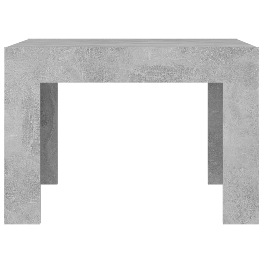 Tavolino da Salotto Grigio Cemento 50x50x35 cm in Truciolato - homemem39