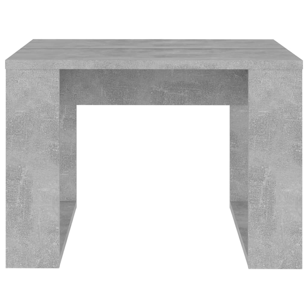 Tavolino Servizio Grigio Cemento 50x50x35 cm in Truciolato - homemem39