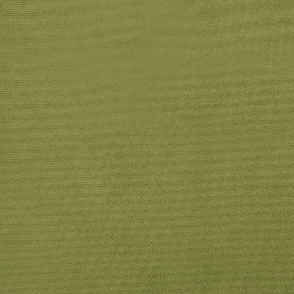 Poggiapiedi Verde Chiaro 78x56x32 cm in Velluto - homemem39