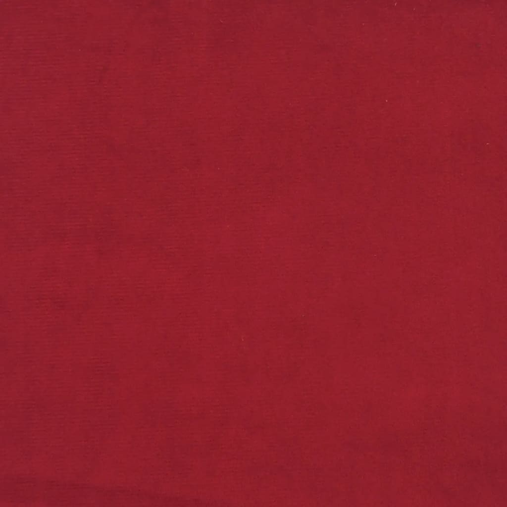 Poggiapiedi Rosso Vino 78x56x32 cm in Velluto - homemem39
