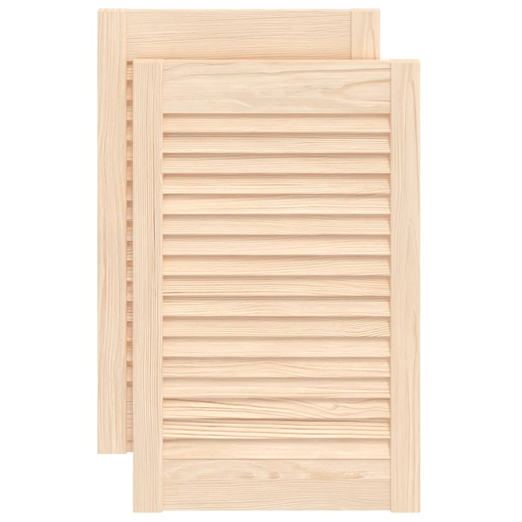 Ante con Design a Lamelle 2 pz 61,5x39,4 cm in Legno di Pino - homemem39