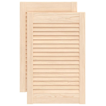 Ante con Design a Lamelle 2 pz 61,5x39,4 cm in Legno di Pino - homemem39